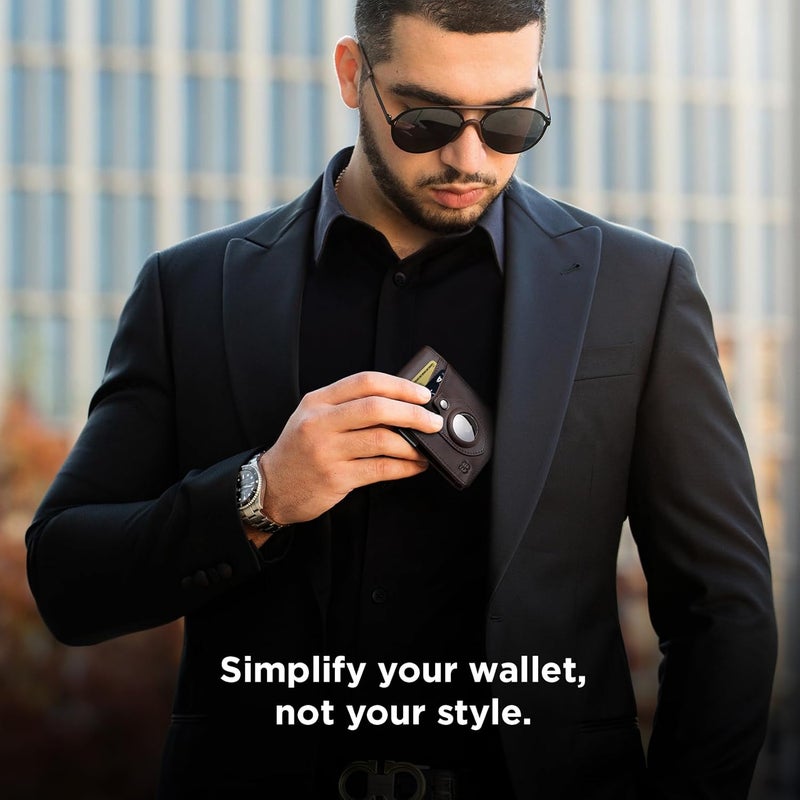 SERMAN BRANDS Money Clip Wallet - Mens Wallets slim Front Pocket RFID Blocking Card Holder Minimalist Mini Bifold - Image 2